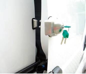 Serrure Antivol UFO plus Méroni cadenas pour véhicule utilitaire, camion et fourgonnette