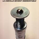 Anneau d'ancrage IFAM AS1 pour la fixation au sol des chaines Antivols de motos et scooters