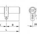 Cylindre anti-arrachement IFAM F6S+ 30x30