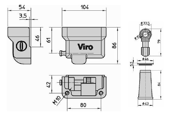 NOUVEAU Sabot CONDOR 1.4218 VIRO, Antivol  pour Rideaux Métalliques