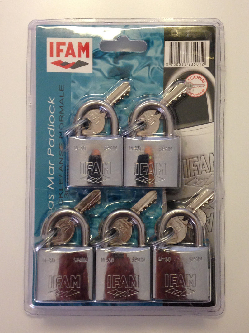 Lot de 5 Cadenas INOX M-30 Marine IFAM