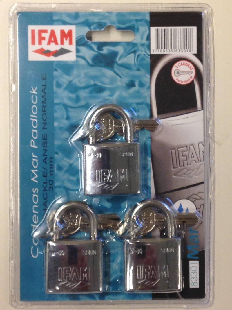 Lot de 5 Cadenas INOX M-30 Marine IFAM