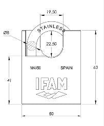 Cadenas INOX MAX 50 IFAM