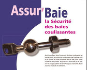 Assur-baie, Antivol pour fenêtres et baies coulissantes TEINTE chromé mat