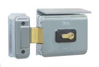 Serrure electrique VIRO V7928 V90 ouverture EXTERIEURE 12 volts CA, pour cylindre, avec gache