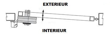 Serrure electrique VIRO V7928 V90 ouverture EXTERIEURE 12 volts CA, pour cylindre, avec gache