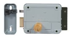 Serrure electrique VIRO V8972 V97 GAUCHE avec bouton 12 volts CA, réglable de 50 a 80 mm