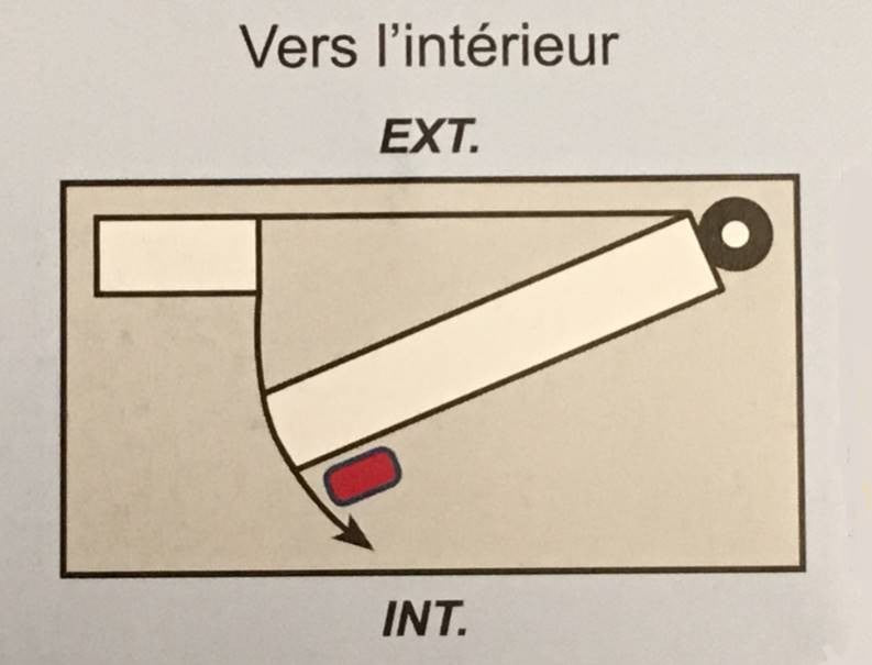 Serrure electrique VIRO V8972 V97 GAUCHE avec bouton 12 volts CA, réglable de 50 a 80 mm