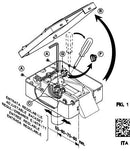 Serrure electrique VIRO V9083 V90 12 volts CA, réglable de 50 a 80 mm