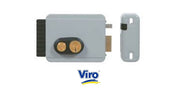 Serrure electrique VIRO V8972 V97 DROITE avec bouton 12 volts CA, réglable de 50 a 80 mm