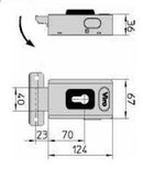 Serrure electrique VIRO 1.7918H V06 avec gâche pour montage horizontal