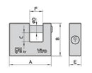 CADENAS BLINDE 4017 Viro Fai avec anse de 12 mm