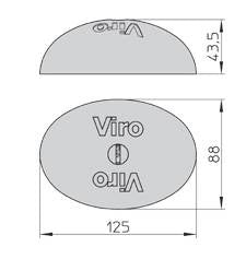 Dimensions et schéma du Van Lock Viro antivol pour véhicule utilitaire et camionnette